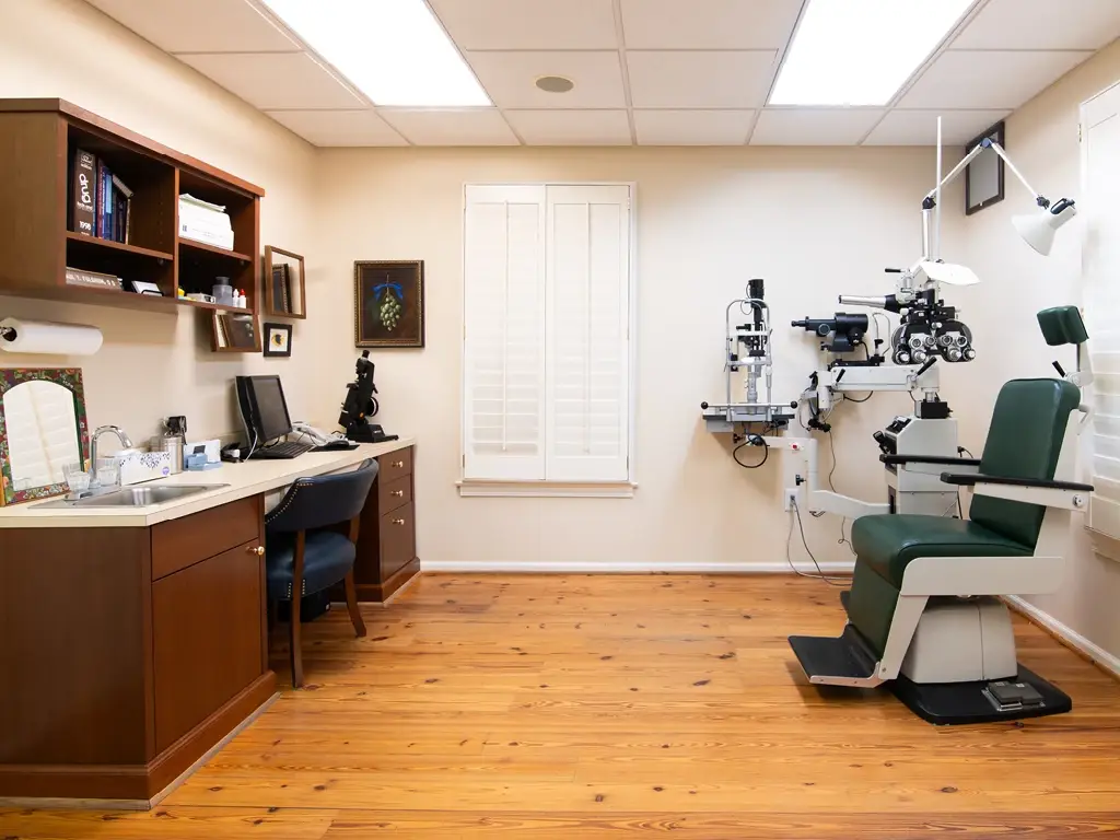 Exam room inside Fulghum Optometry