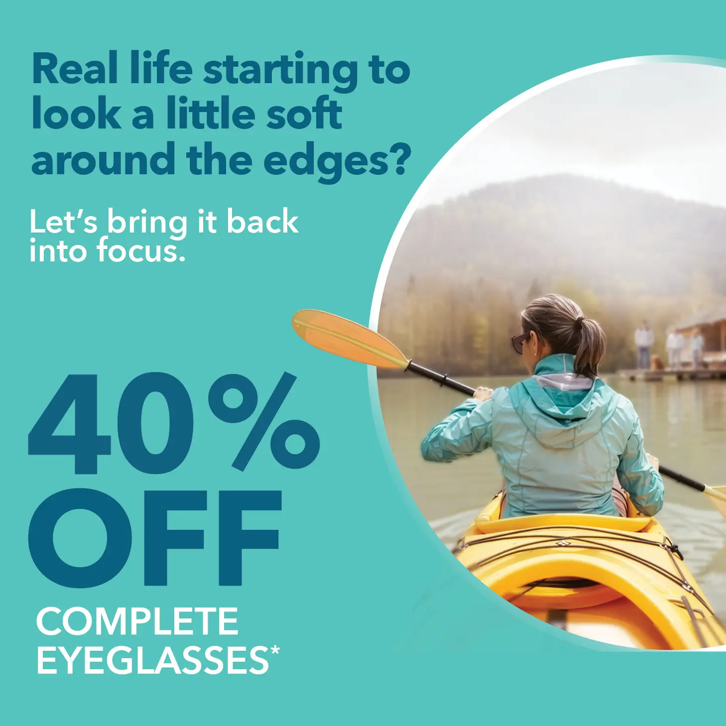 40% Off Complete Eyeglasses