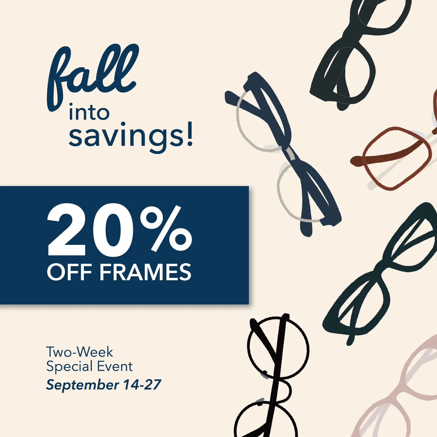 Q3 Promo 20% OFF Frames