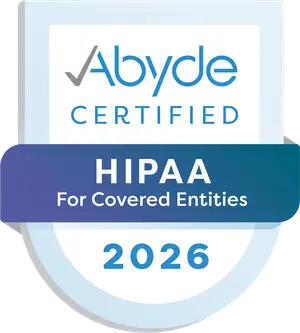 Abyde HIPAA for Covered Entities 2026 Logo
