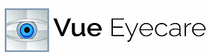 Vue Eyecare logo with an eye icon