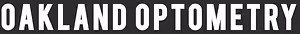 Oakland Optometry logo featuring the words 'Oakland Optometry' in bold white letters on a black background