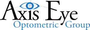 Axis Eye Optometric Group logo with an eye icon and blue color