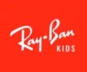 Ray-Ban Kids Logo on a red background