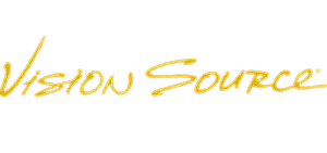 Vision Source logo in yellow on a black background