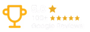 5.0 star rating with 100+ Google reviews