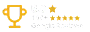 5.0 star rating with 100+ Google reviews