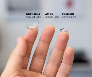 Image showing different types of contact lenses
