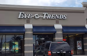 Exterior View of the Conroe Eye Trends Office