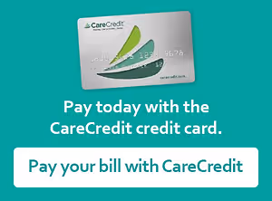 Pay today with the CareCredit credit card advertisement