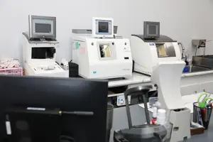 Multiple machines and equipment in a medical lab setting