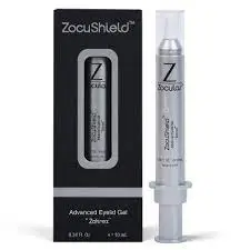 Zocushield Advanced Eyelid Gel product packaging on a white background