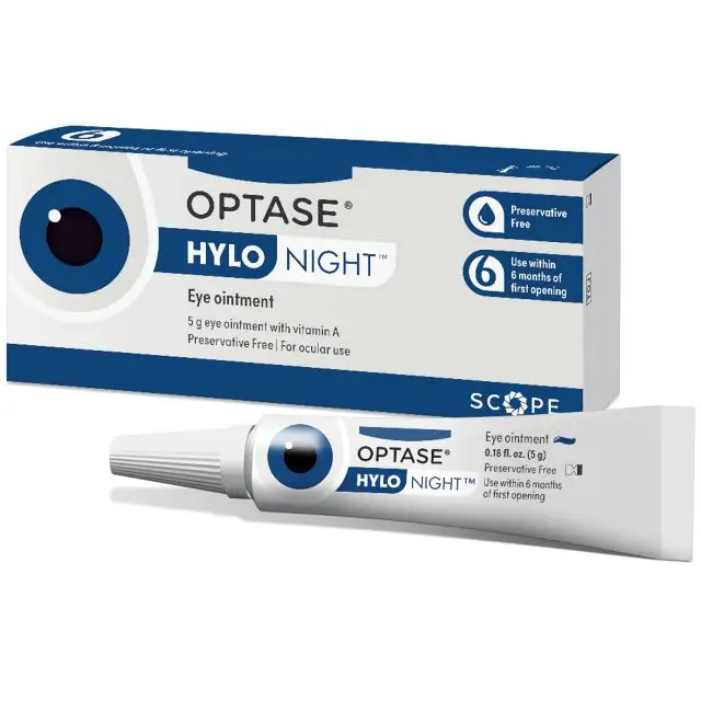 Image of Optase Hylo Night eye ointment