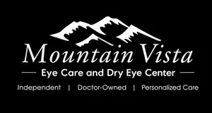 Mountain Vista Eye Care and Dry Eye Center logo featuring mountains and personalized care