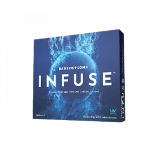 Bausch + Lomb Infuse contact lenses box