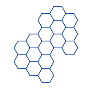 Image of a honeycomb pattern on a black background
