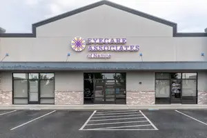 Eyecare Associates of Nampa building exterior with logo on the front