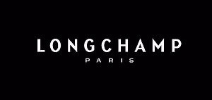 LONGCHAMP PARIS logo with a black background