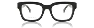 Black Gucci logo square frame glasses
