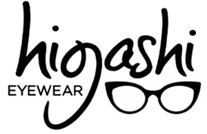 Hiogashi Eyewear logo with glasses