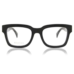 Black Gucci glasses with logo on the left side