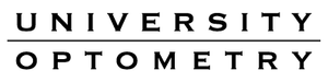 University Optometry logo with black text on white background