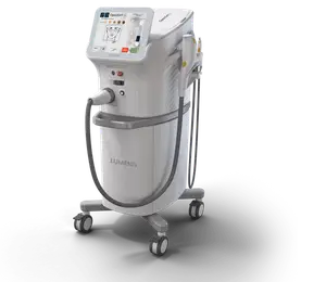 Image of a Lumenis machine with a touch screen and various controls