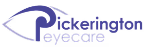 Pickerington Eyecare logo on a black background