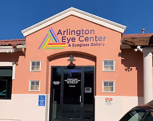 The Arlington Eye Center & Eyeglasses front entrance