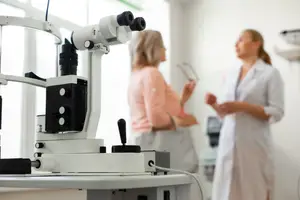 active patient talking to experienced smart doctor