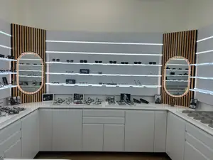 Eyeglass display at 2 See Optometry in Glendale, CA showcasing sunglasses, eyeglasses, and designer frames.