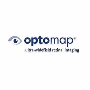 Optometrist company logo Optomap ultra-widefield retinal imaging