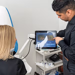 female advanced eye care services