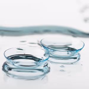 contact lenses close up