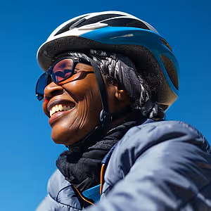 female cyclist