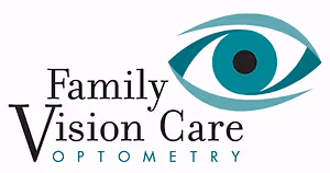 Family Vision Care Optometry logo featuring an eye icon