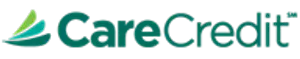Green banner with a small blue circle on the left