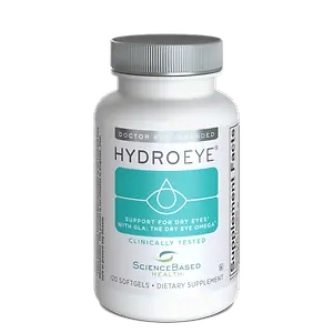 Hydroeye bottle of eye supplements