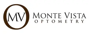 Monte Vista Optometry logo featuring an oval shape with the letters MV inside and the words Monte Vista Optometry in bold underneath.