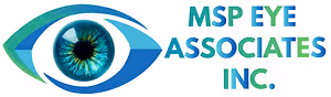 MSP Eye Associates Inc. logo featuring an eye illustration