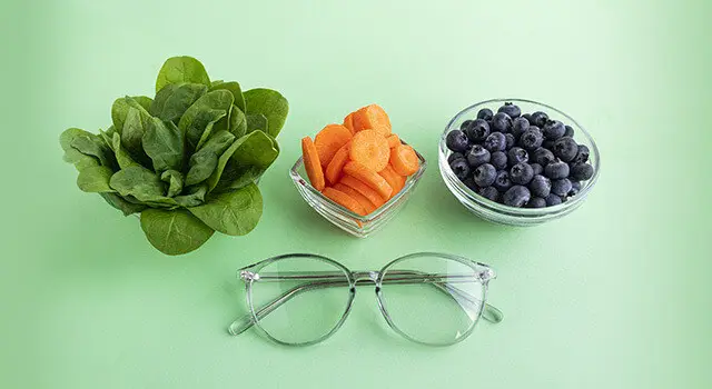 eye health foods and glasses